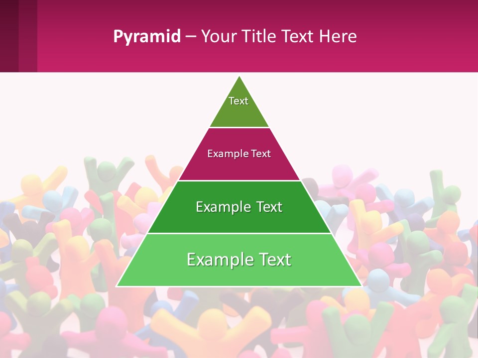A Large Group Of Colorful Toy Figures In A Pile PowerPoint Template