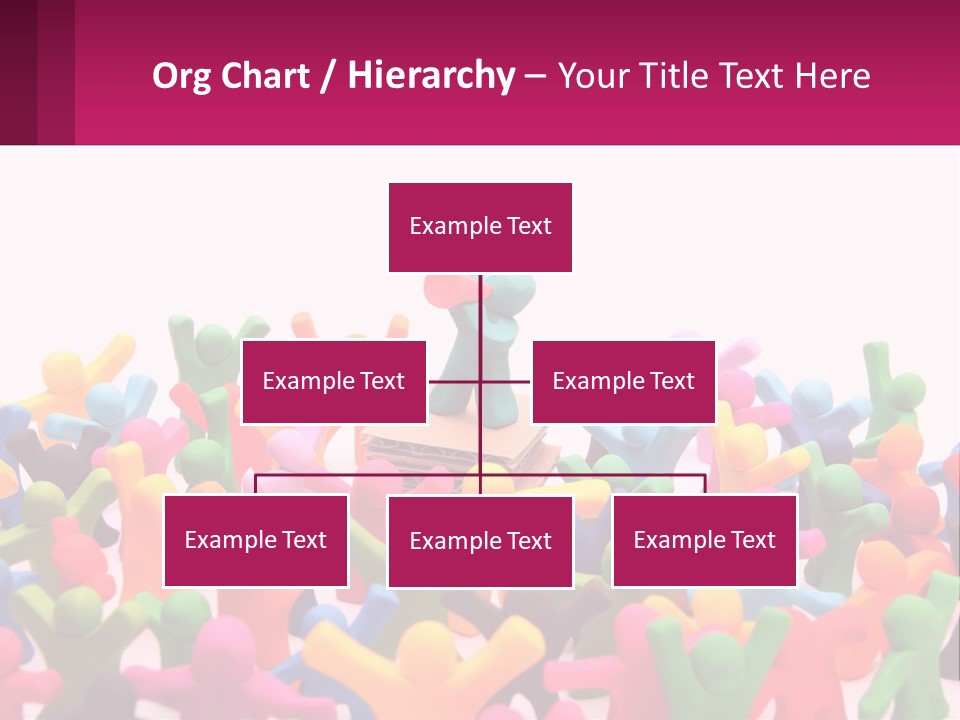 A Large Group Of Colorful Toy Figures In A Pile PowerPoint Template