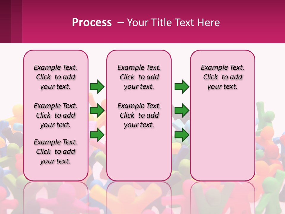 A Large Group Of Colorful Toy Figures In A Pile PowerPoint Template