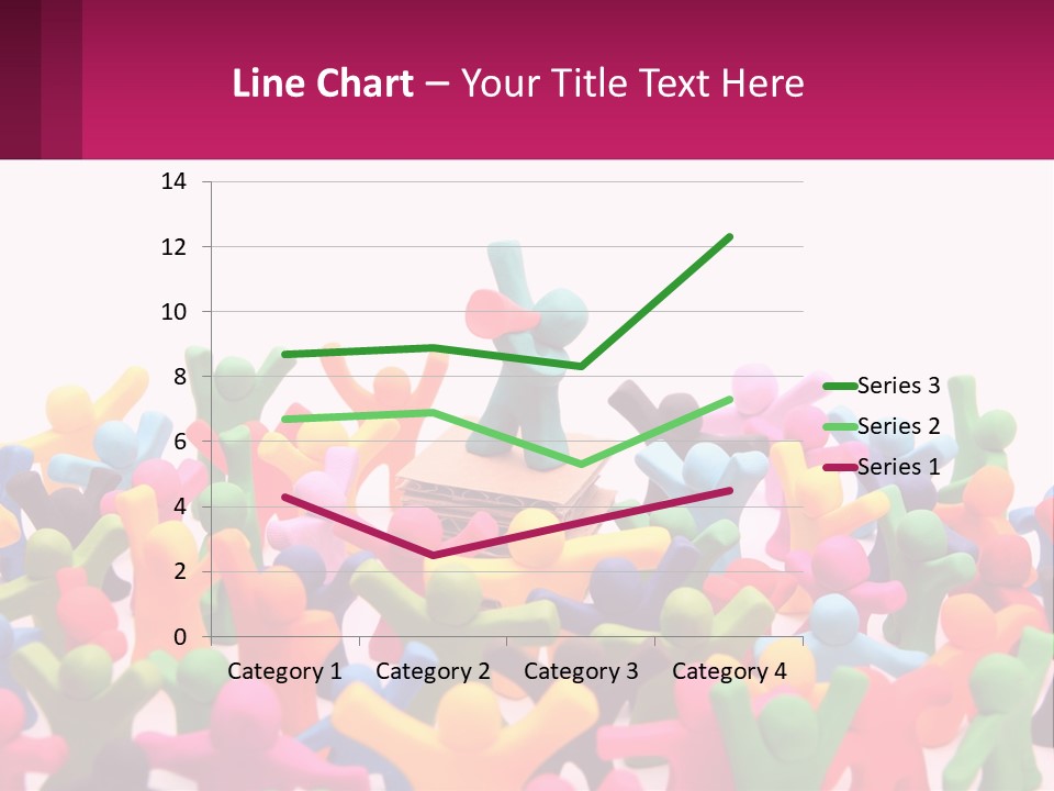 A Large Group Of Colorful Toy Figures In A Pile PowerPoint Template