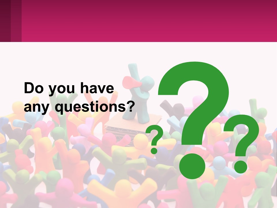 A Large Group Of Colorful Toy Figures In A Pile PowerPoint Template