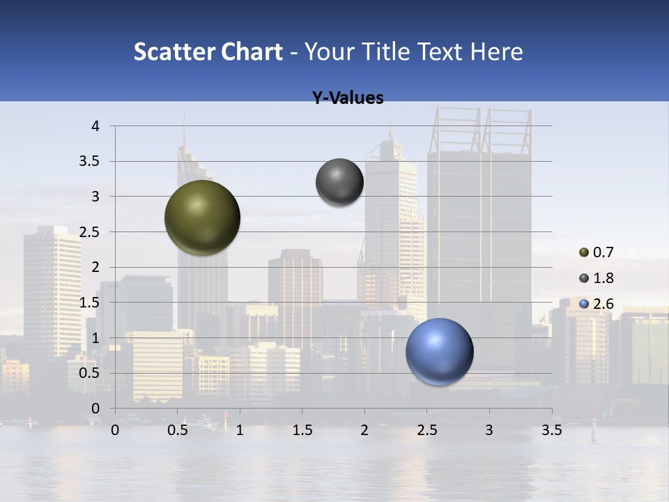 A Picture Of A City With A Lake In Front Of It PowerPoint Template