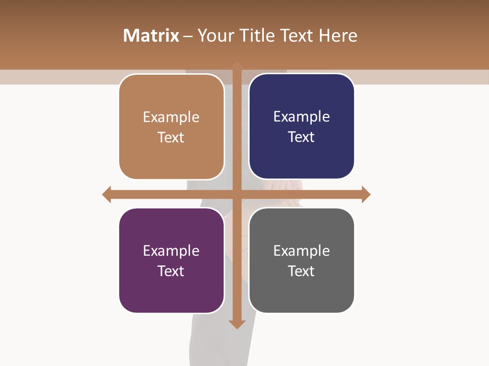 A Man In A Suit Is Holding A Box PowerPoint Template