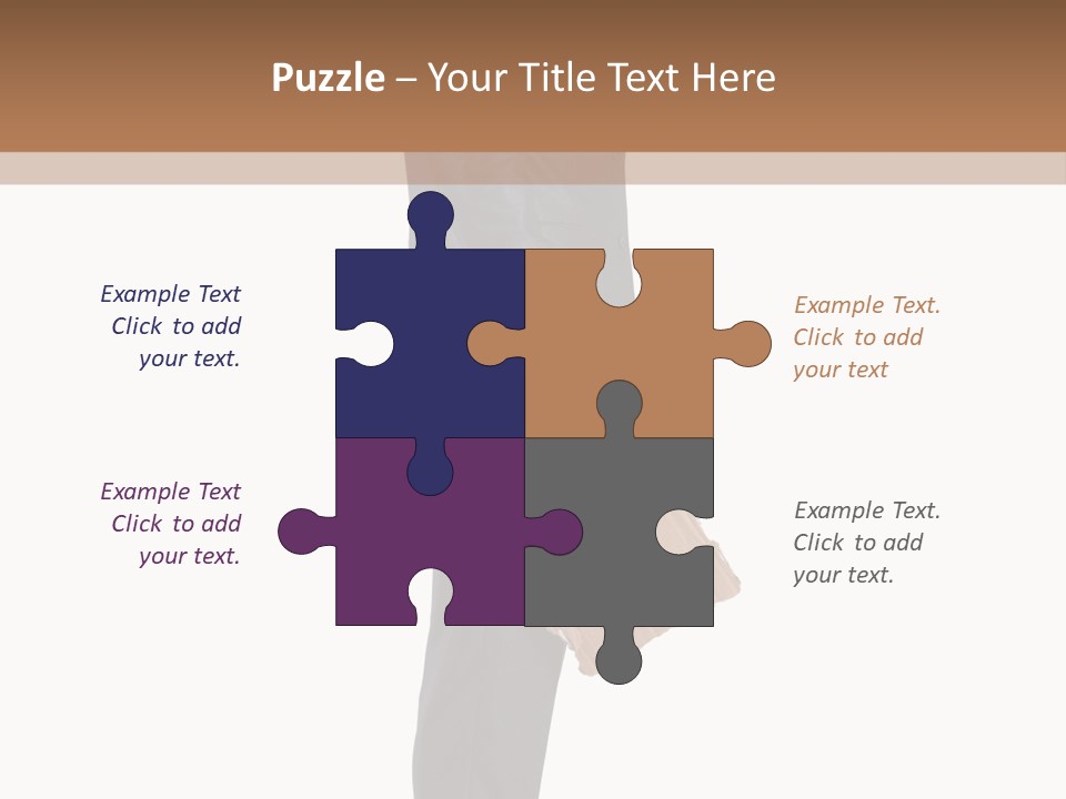 A Man In A Suit Is Holding A Box PowerPoint Template