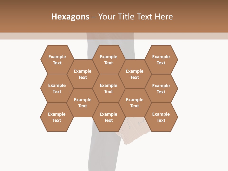 A Man In A Suit Is Holding A Box PowerPoint Template