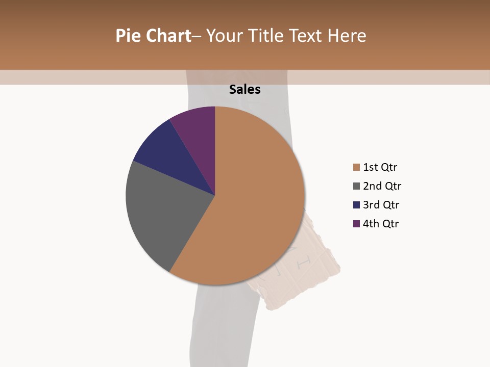 A Man In A Suit Is Holding A Box PowerPoint Template