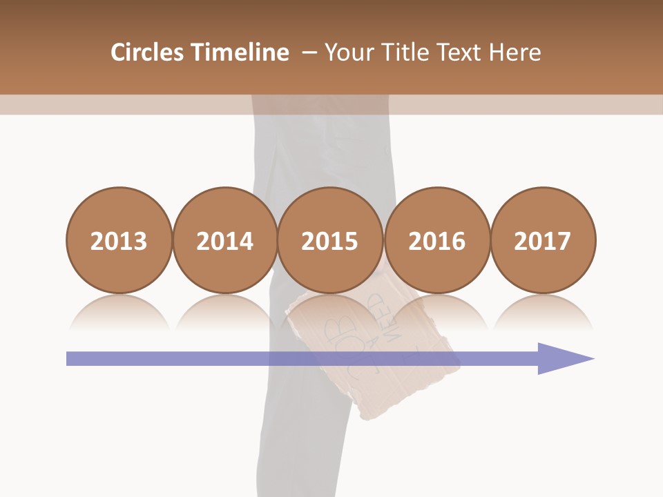 A Man In A Suit Is Holding A Box PowerPoint Template