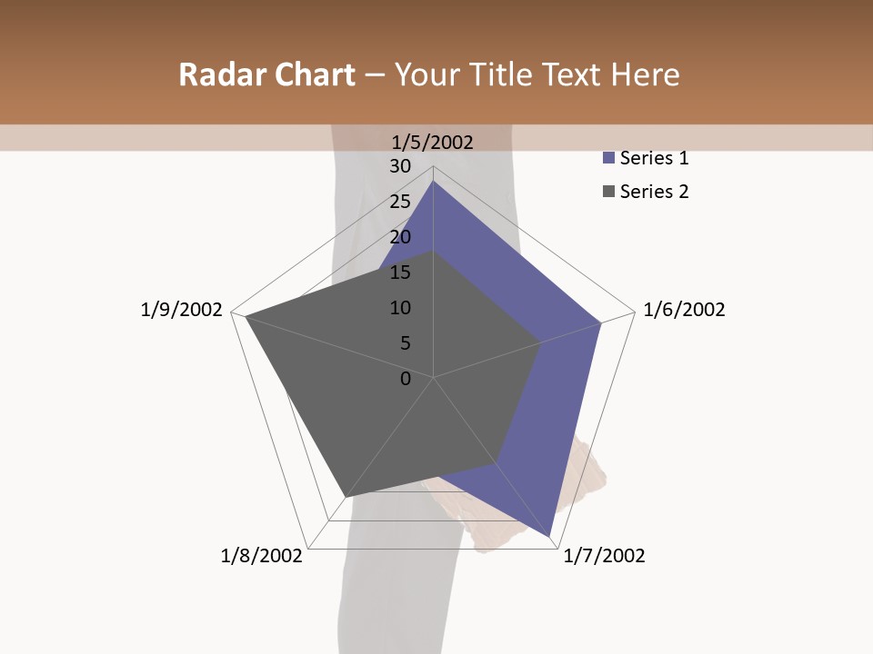 A Man In A Suit Is Holding A Box PowerPoint Template