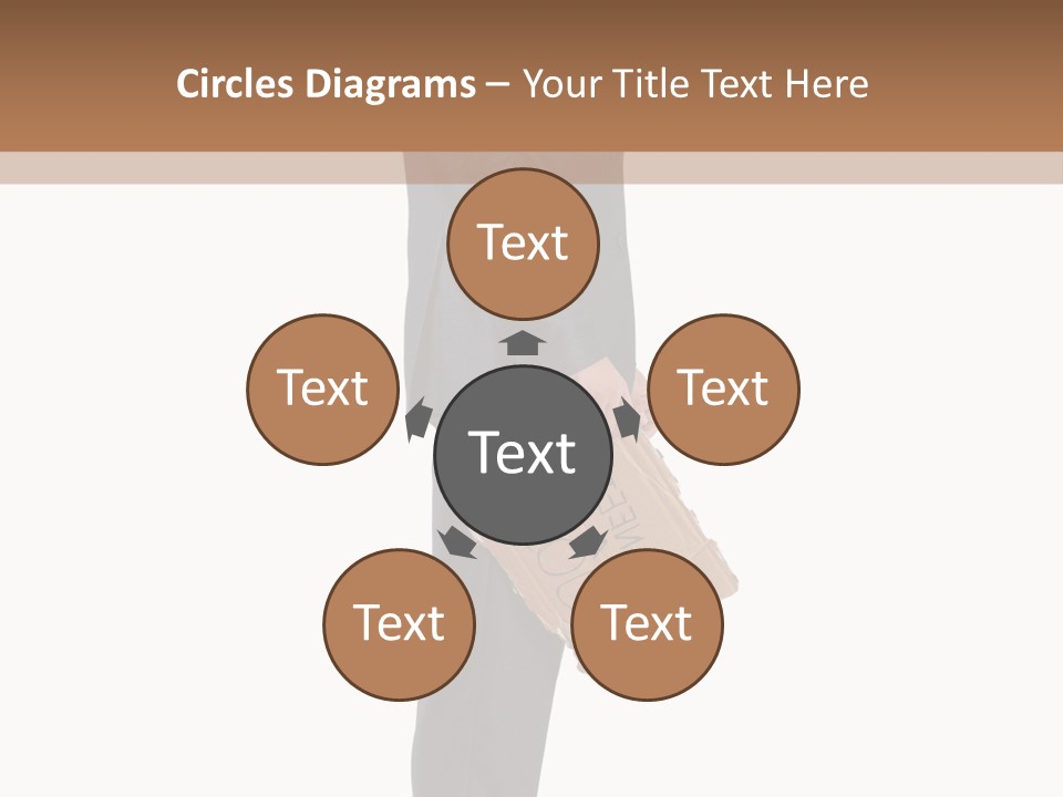 A Man In A Suit Is Holding A Box PowerPoint Template