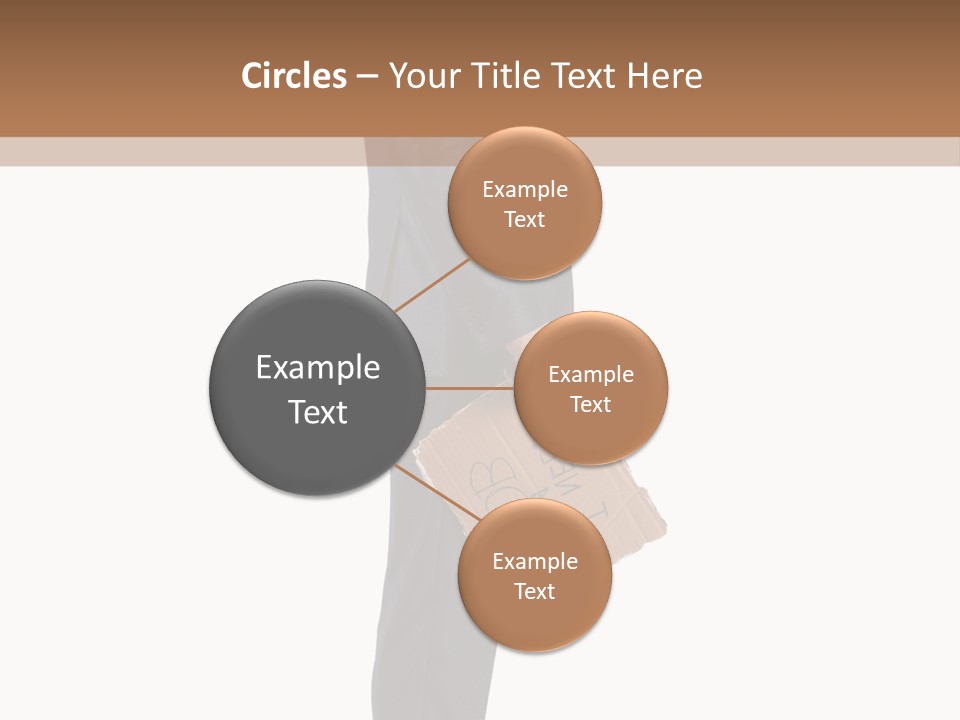 A Man In A Suit Is Holding A Box PowerPoint Template