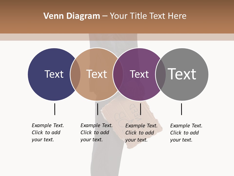 A Man In A Suit Is Holding A Box PowerPoint Template