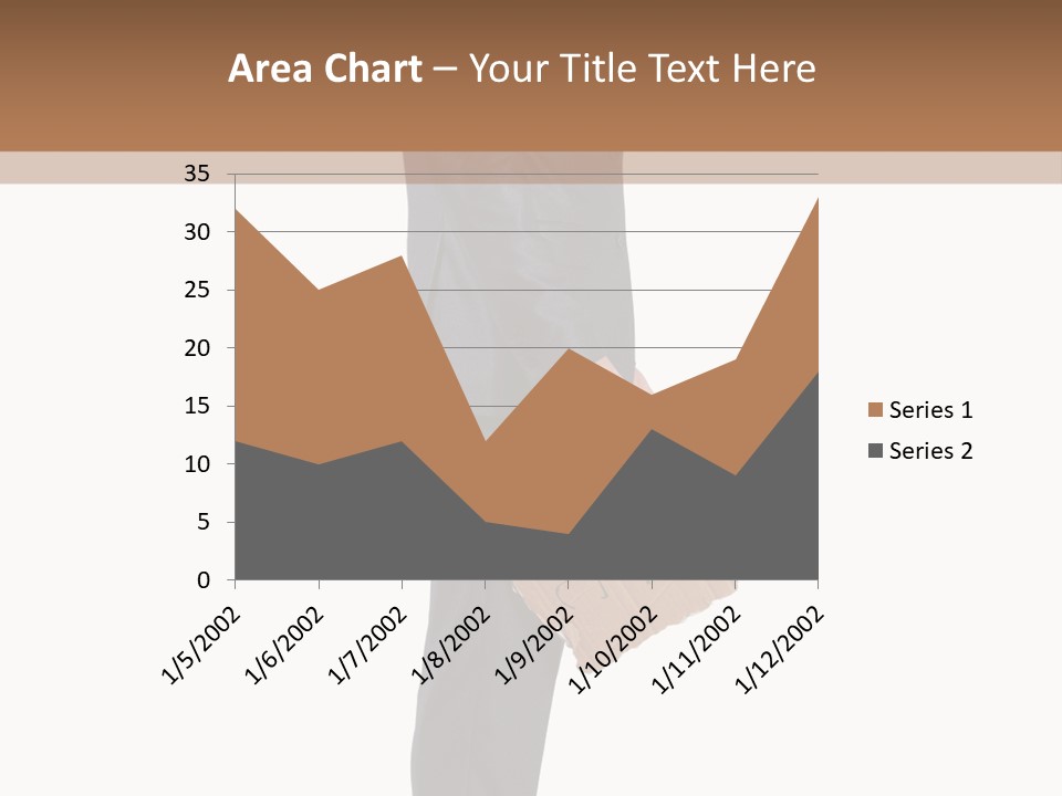 A Man In A Suit Is Holding A Box PowerPoint Template