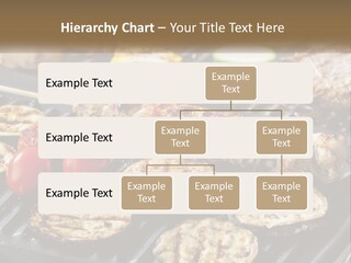 A Bbq With Grilled Meat And Vegetables On It PowerPoint Template
