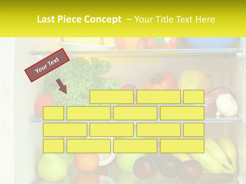 A Refrigerator Filled With Lots Of Fresh Fruits And Vegetables PowerPoint Template