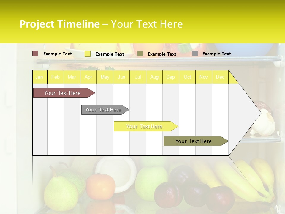 A Refrigerator Filled With Lots Of Fresh Fruits And Vegetables PowerPoint Template