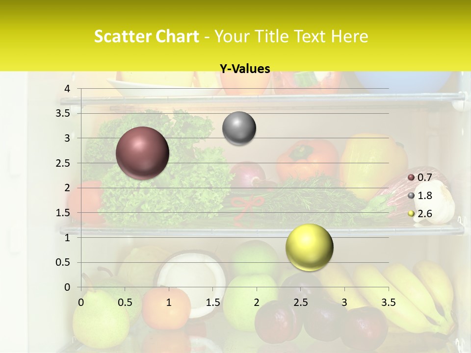 A Refrigerator Filled With Lots Of Fresh Fruits And Vegetables PowerPoint Template