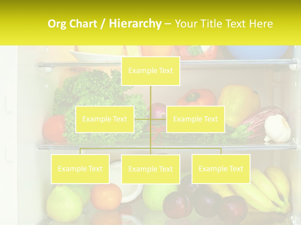 A Refrigerator Filled With Lots Of Fresh Fruits And Vegetables PowerPoint Template