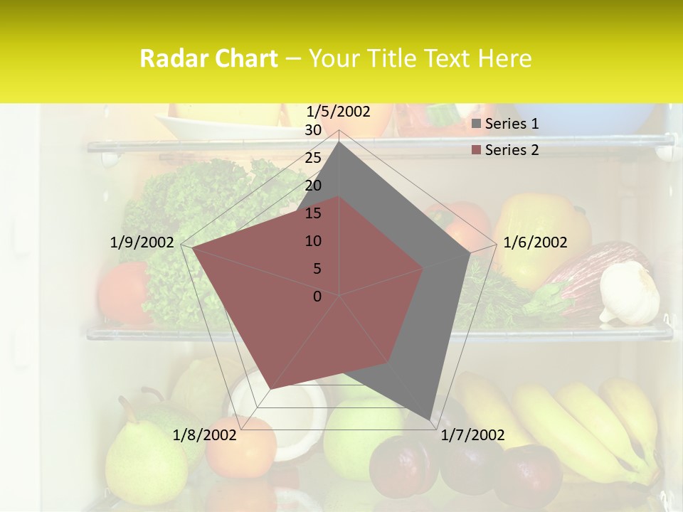 A Refrigerator Filled With Lots Of Fresh Fruits And Vegetables PowerPoint Template