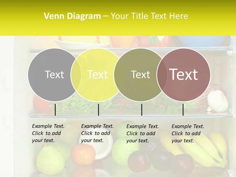 A Refrigerator Filled With Lots Of Fresh Fruits And Vegetables PowerPoint Template