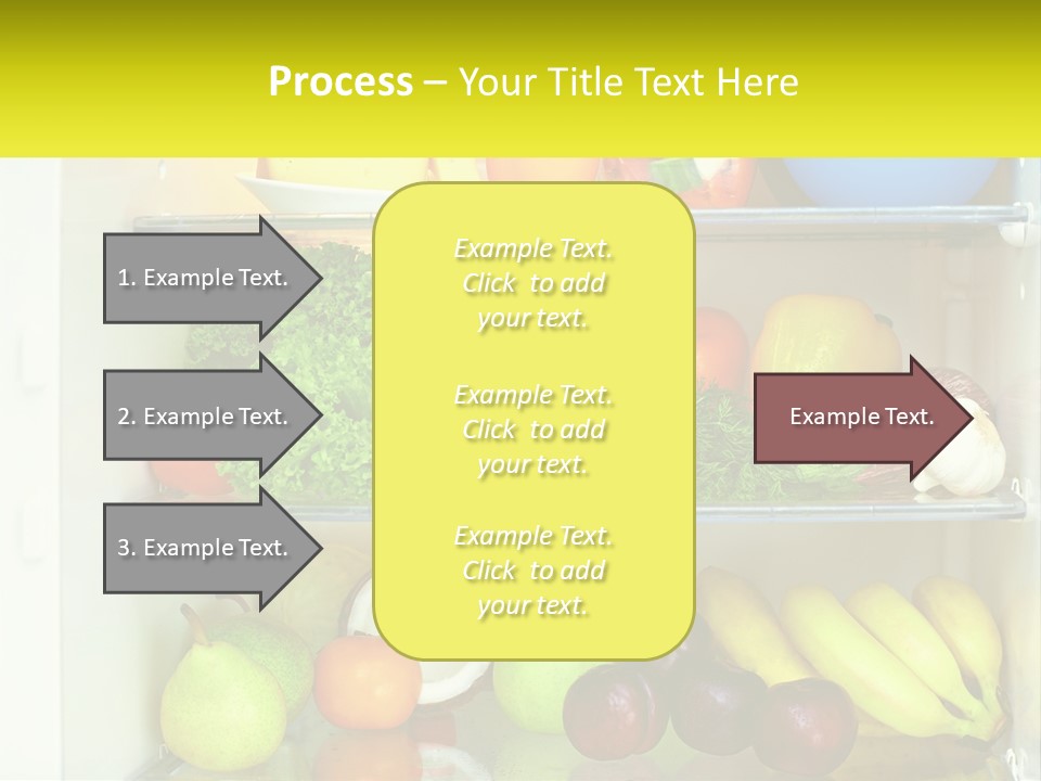 A Refrigerator Filled With Lots Of Fresh Fruits And Vegetables PowerPoint Template