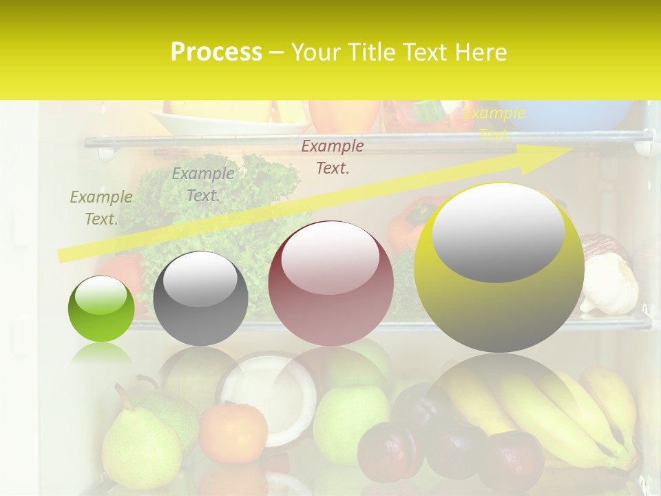 A Refrigerator Filled With Lots Of Fresh Fruits And Vegetables PowerPoint Template