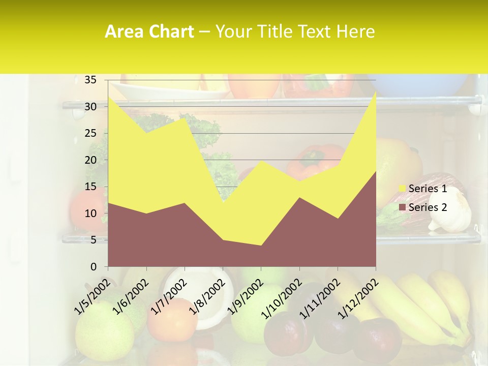 A Refrigerator Filled With Lots Of Fresh Fruits And Vegetables PowerPoint Template