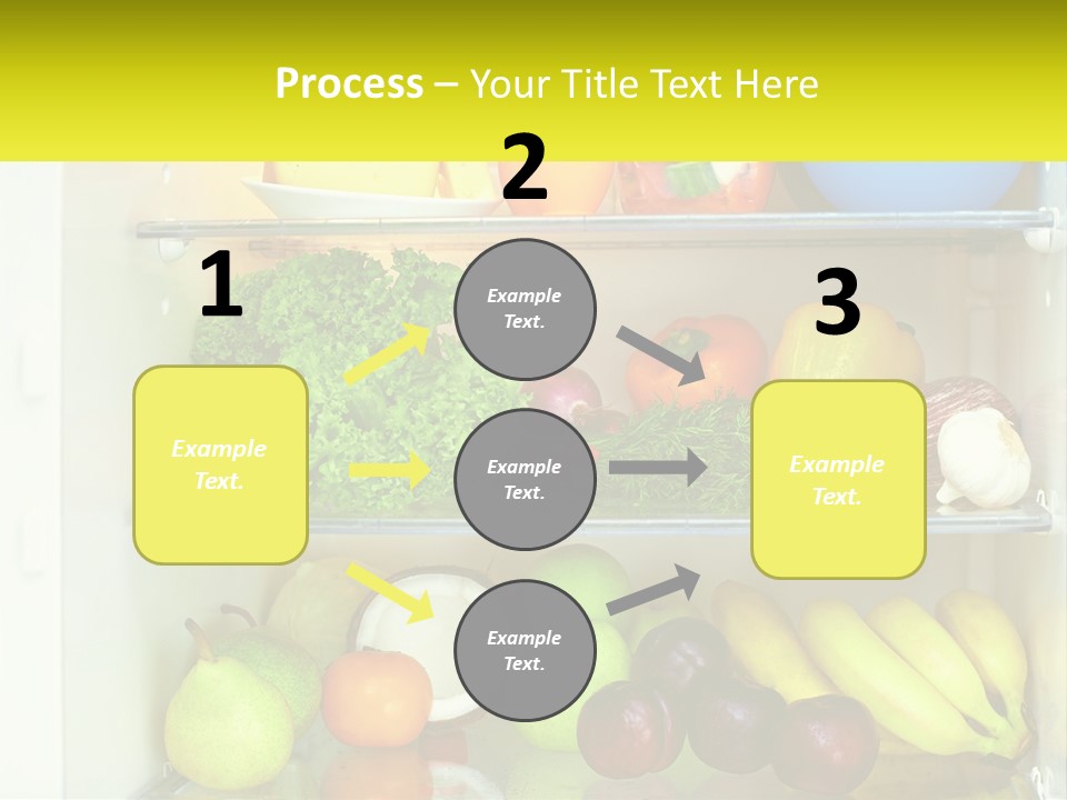 A Refrigerator Filled With Lots Of Fresh Fruits And Vegetables PowerPoint Template