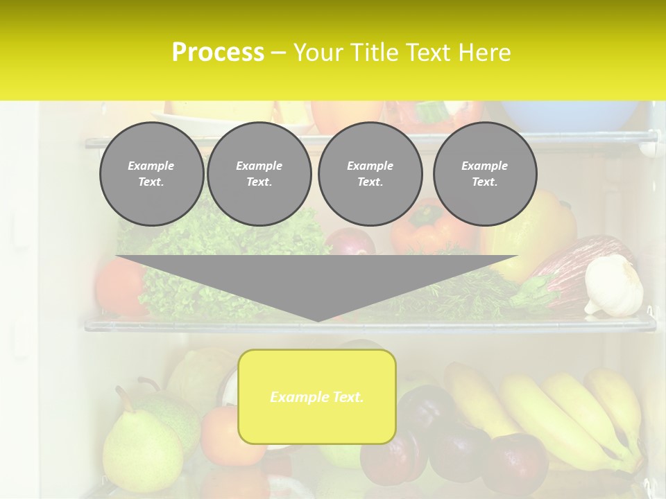 A Refrigerator Filled With Lots Of Fresh Fruits And Vegetables PowerPoint Template