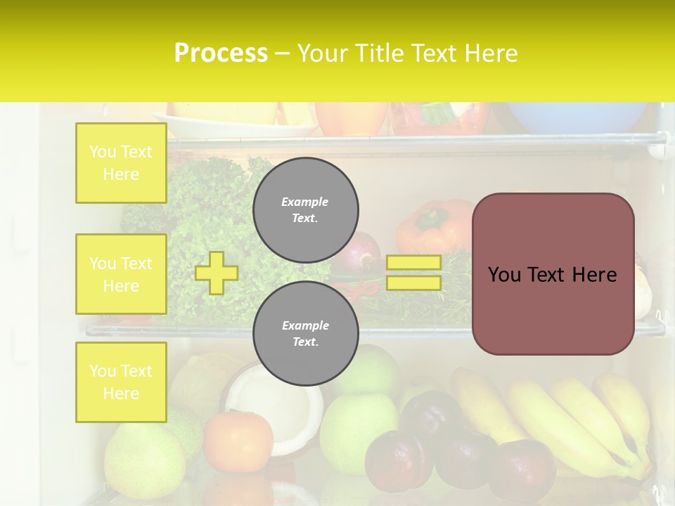 A Refrigerator Filled With Lots Of Fresh Fruits And Vegetables PowerPoint Template