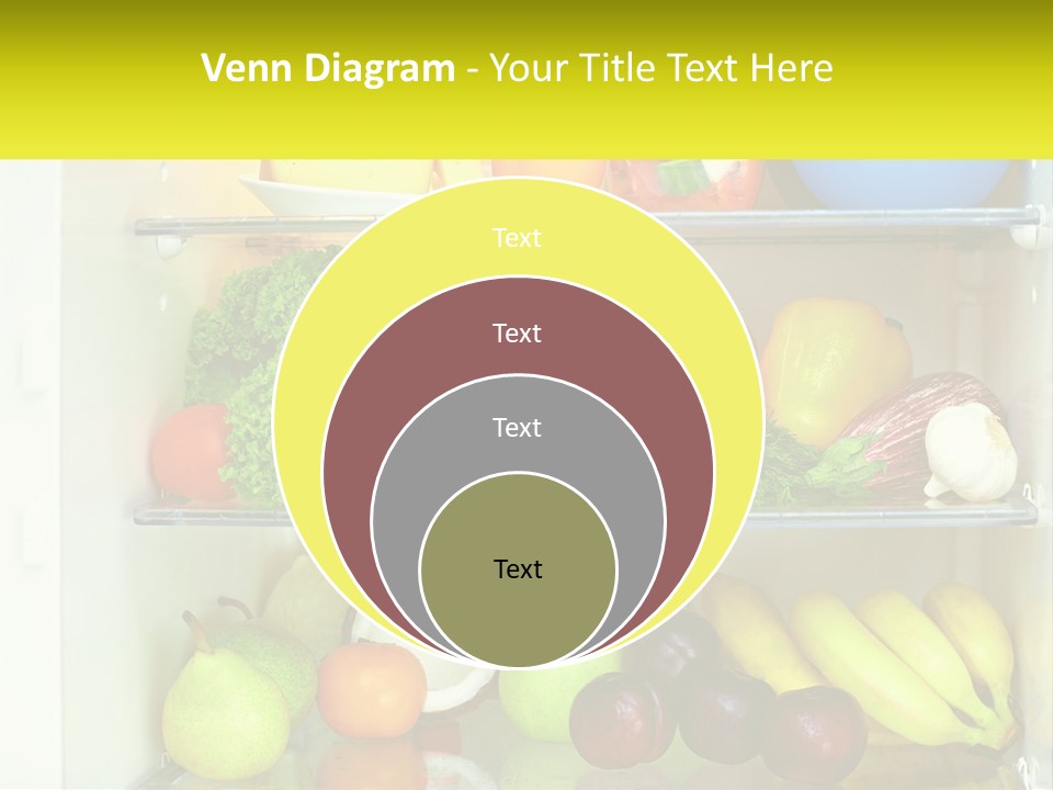 A Refrigerator Filled With Lots Of Fresh Fruits And Vegetables PowerPoint Template