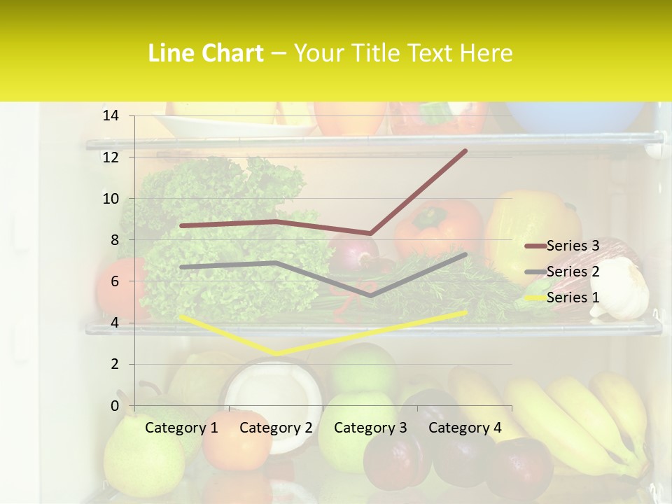 A Refrigerator Filled With Lots Of Fresh Fruits And Vegetables PowerPoint Template