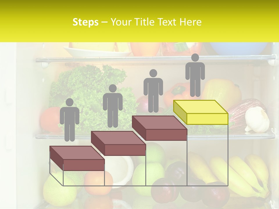 A Refrigerator Filled With Lots Of Fresh Fruits And Vegetables PowerPoint Template