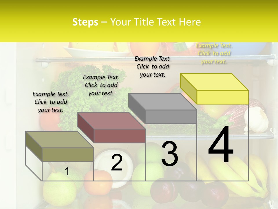 A Refrigerator Filled With Lots Of Fresh Fruits And Vegetables PowerPoint Template