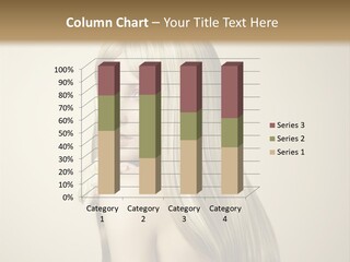 A Beautiful Blond Woman With Long Hair Powerpoint Template PowerPoint Template