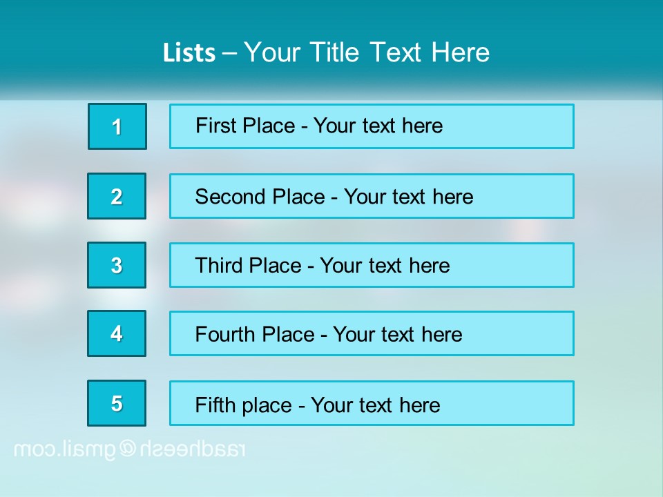 A Blurry Image Of A Blue And Green Background PowerPoint Template