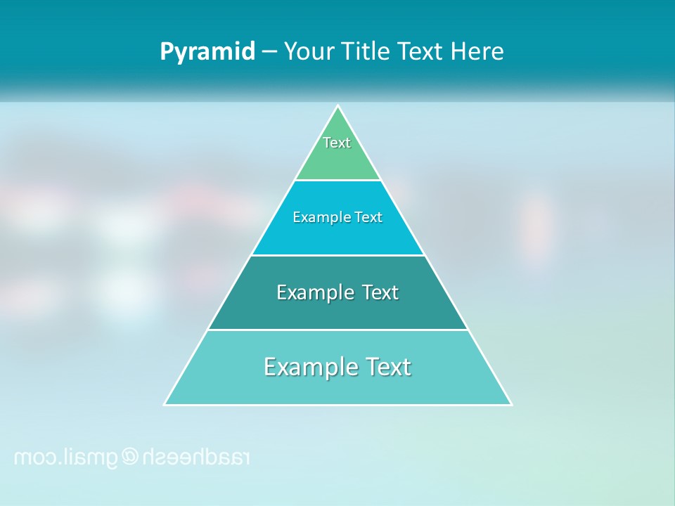 A Blurry Image Of A Blue And Green Background PowerPoint Template