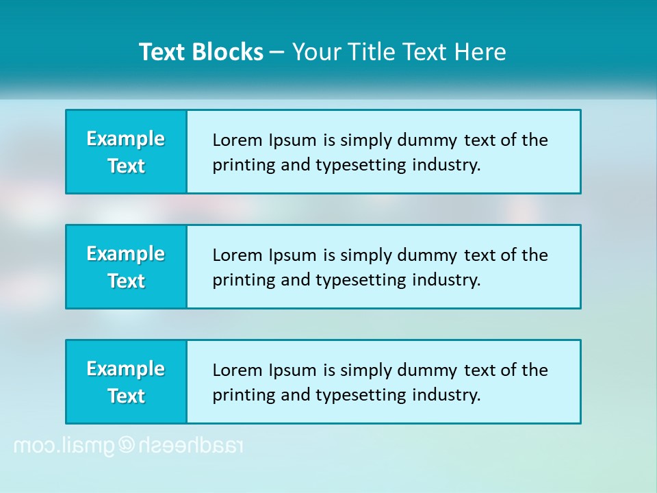 A Blurry Image Of A Blue And Green Background PowerPoint Template