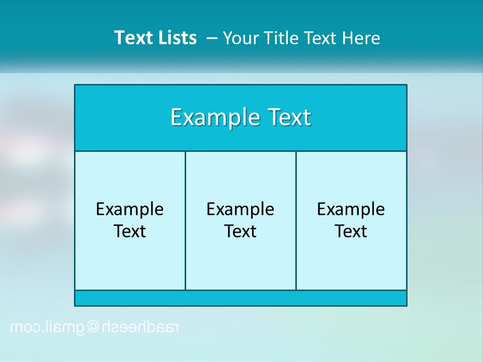 A Blurry Image Of A Blue And Green Background PowerPoint Template