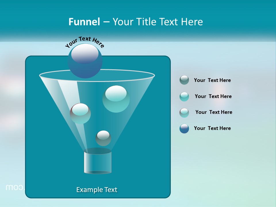 A Blurry Image Of A Blue And Green Background PowerPoint Template