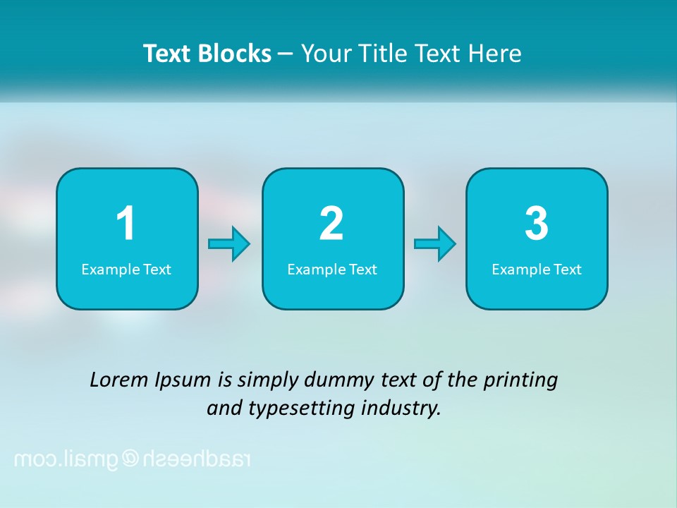A Blurry Image Of A Blue And Green Background PowerPoint Template