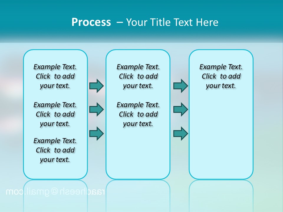 A Blurry Image Of A Blue And Green Background PowerPoint Template