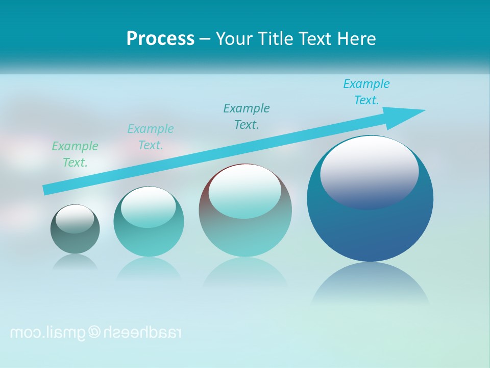 A Blurry Image Of A Blue And Green Background PowerPoint Template