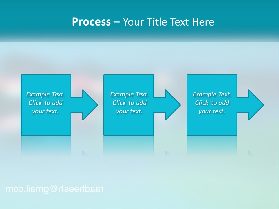 A Blurry Image Of A Blue And Green Background PowerPoint Template
