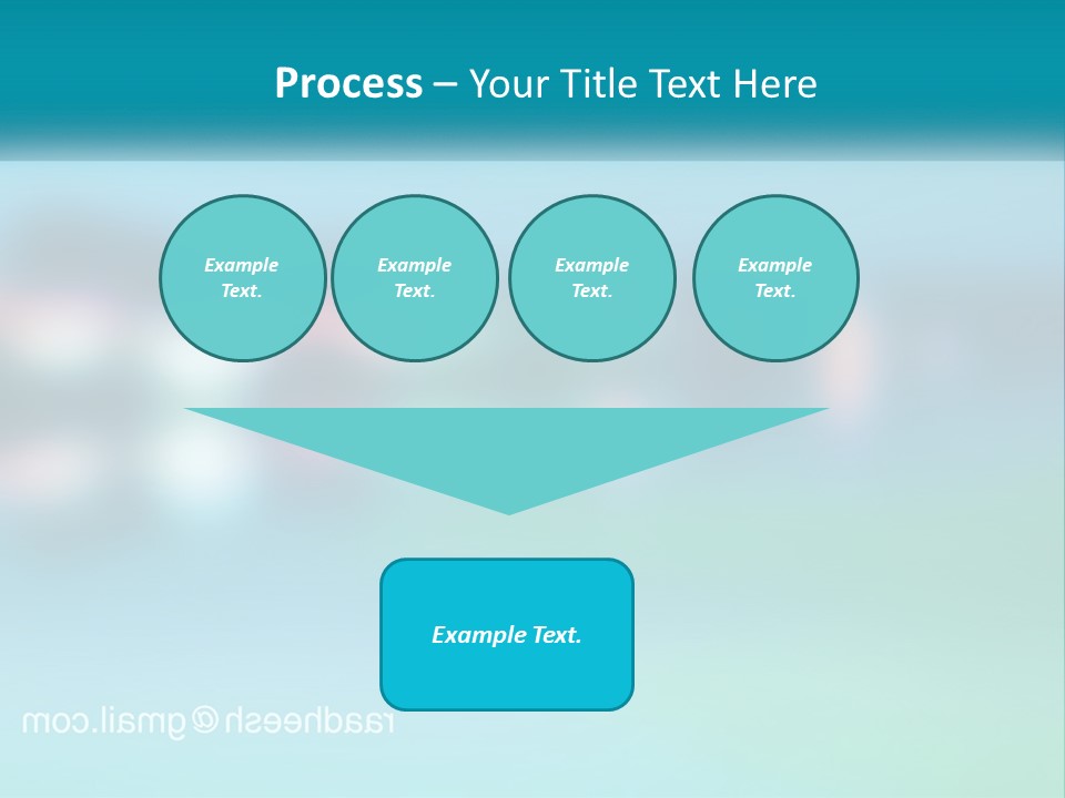 A Blurry Image Of A Blue And Green Background PowerPoint Template