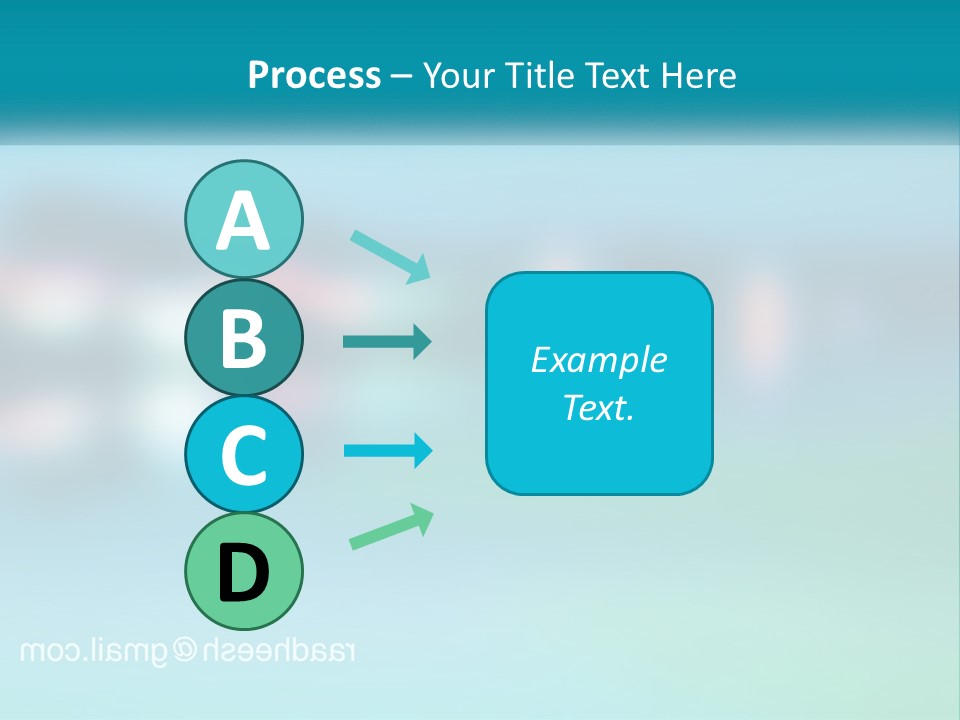 A Blurry Image Of A Blue And Green Background PowerPoint Template