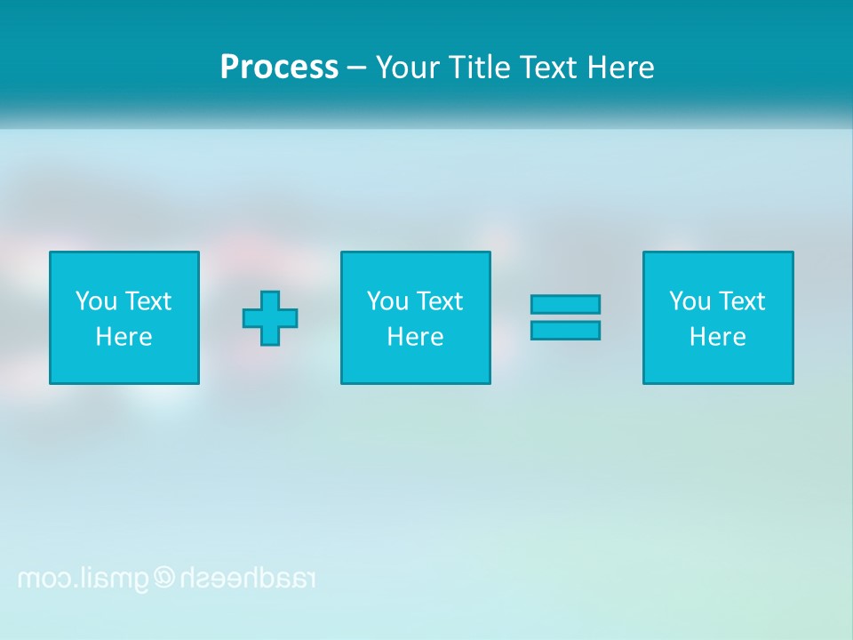 A Blurry Image Of A Blue And Green Background PowerPoint Template