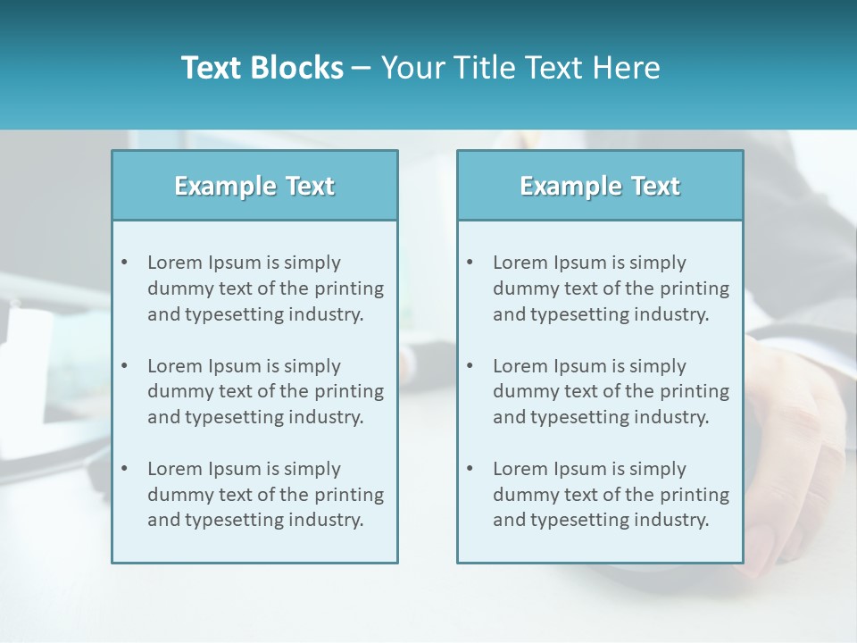 A Woman Using A Computer Mouse And Keyboard PowerPoint Template