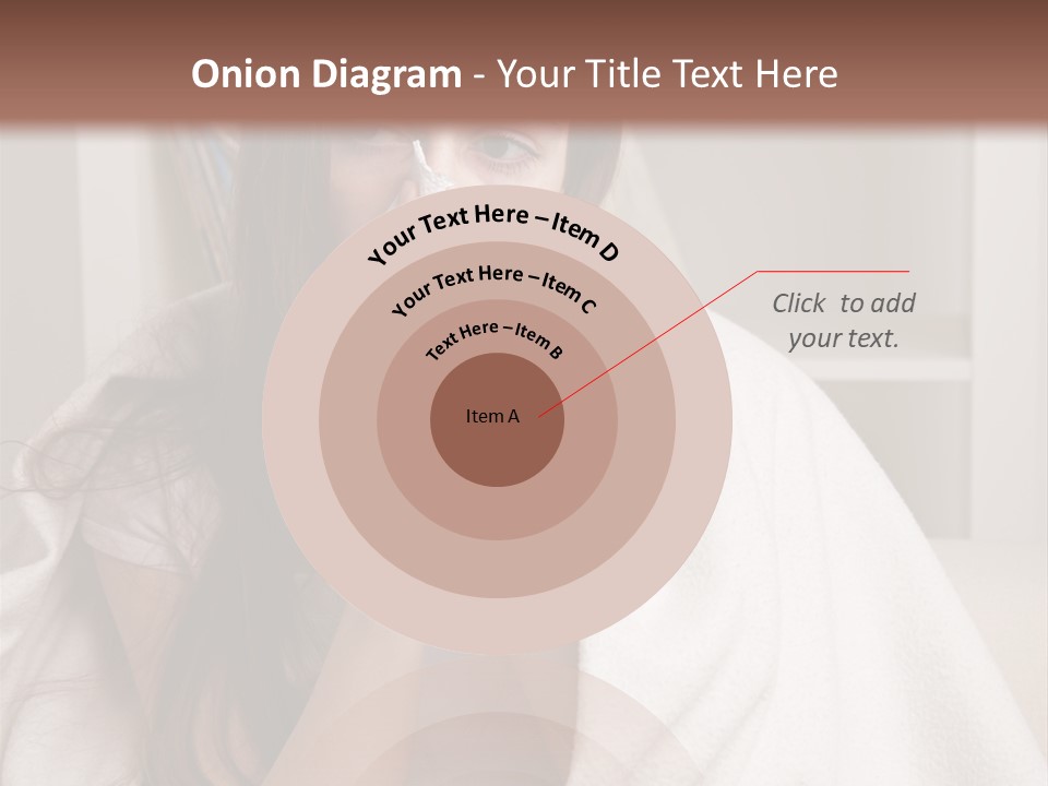 A Woman Wrapped In A Blanket Is Sitting On A Couch PowerPoint Template