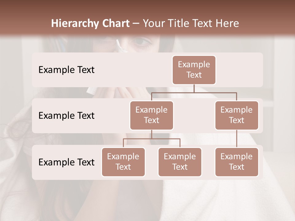A Woman Wrapped In A Blanket Is Sitting On A Couch PowerPoint Template