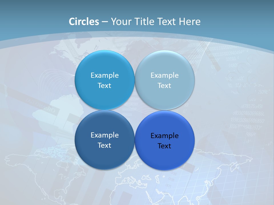 A Blue And White World Map Powerpoint Presentation PowerPoint Template